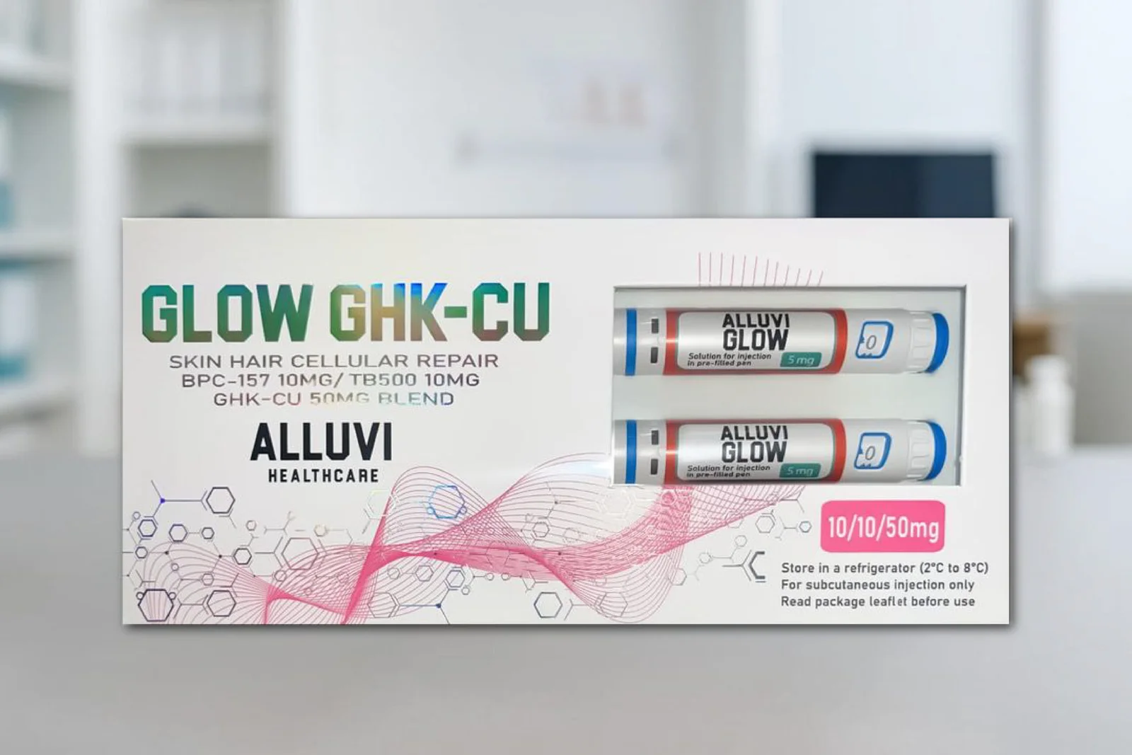 Alluvi Glow Peptide 70mg GHK-Cu Injection Pen